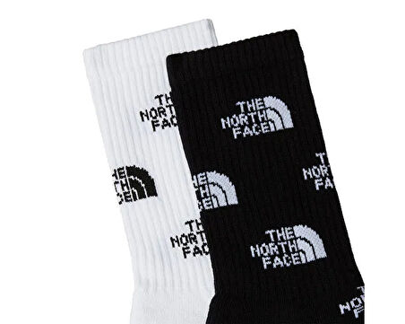 The North Face Everyday Crew Sock Logo - 2P Çorap (2 Çift) NF0A8BRBKY41 Siyah