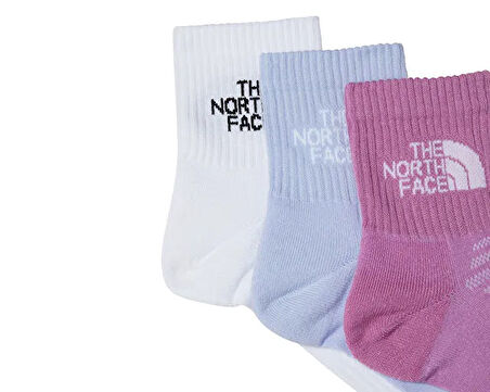 The North Face Multi Sport Cush Quarter Sock 3P Çorap (3 Çift) NF0A882GA4I1 Beyaz