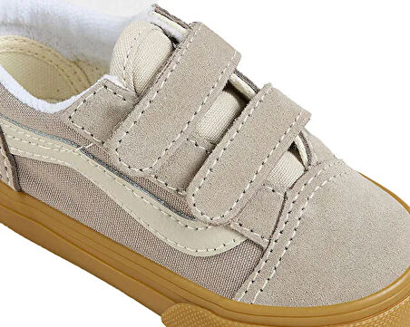 Vans Old Skool V Bebek Günlük Ayakkabı VN000CPZ0CS1 Gri