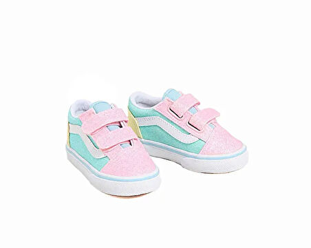 Vans OLD SKOOL V Bebek Günlük Ayakkabı VN000CS6ZQP1 Çok Renkli