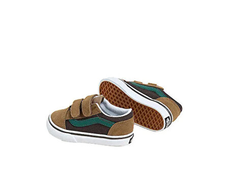 Vans Old Skool V Bebek Günlük Ayakkabı VN000CTGBF01 Kahverengi