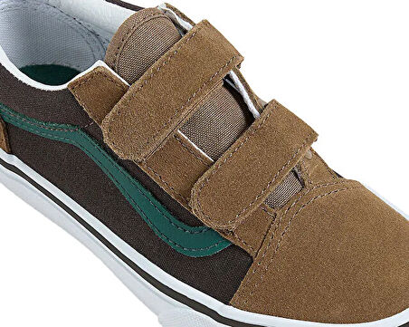 Vans Old Skool V Çocuk Günlük Ayakkabı VN000CYABF01 Kahverengi