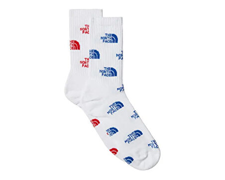 The North Face Everyday Crew Sock Logo - 2P Çorap (2 Çift) NF0A8BRBR091 Beyaz
