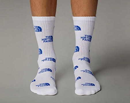 The North Face Everyday Crew Sock Logo - 2P Çorap (2 Çift) NF0A8BRBR091 Beyaz