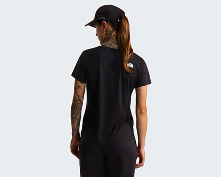 The North Face W Flex Short Sleeves Reg Tee Kadın Outdoor Tişörtü NF0A8BRRJK31Siyah