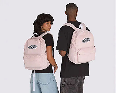 Vans Old Skool Classic Backpack Sırt Çantası-En: 32,4 cm, Boy: 42,5 cm, Derinlik: 12,1 cm VN000H4YO3N1 Pembe