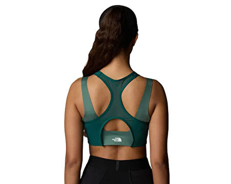 The North Face W Refina Double-Layer Bra Kadın Sporcu Sütyeni NF0A891K6GI1 Yeşil