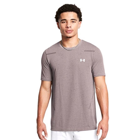 Vanish Seamless Grid Erkek Gri Antrenman T-Shirt 1376921-015