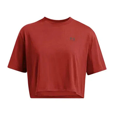 W Boxy Crop Kadın Turuncu Günlük Stil T-Shirt 1386845-840