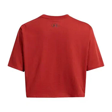 W Boxy Crop Kadın Turuncu Günlük Stil T-Shirt 1386845-840
