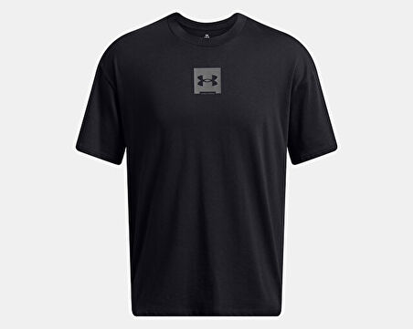 Under Armour Ua M Hw Os Sm Box Ss Erkek Günlük Tişört 1386803-001 Siyah