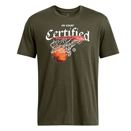 Heavyweight Erkek Yeşil Basketbol T-Shirt 1387376-390