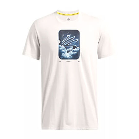 Curry Heavyweight Erkek Beyaz Basketbol T-Shirt 1387108-114