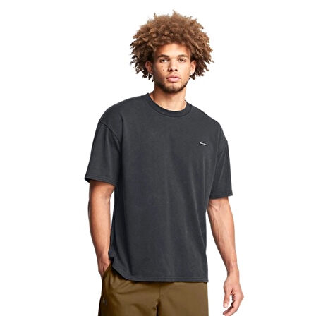 Heavyweight Oversized Erkek Siyah Günlük Stil T-Shirt 1389147-001