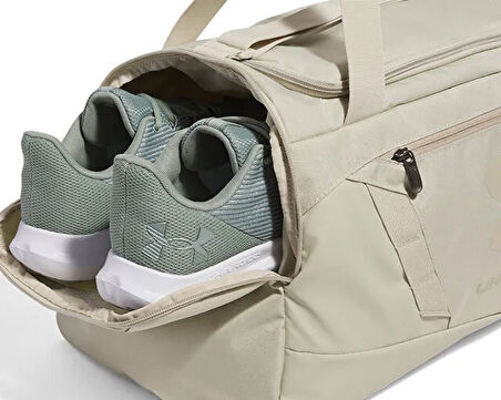 Under Armour Ua Undeniable 5.0 Duffle Sm Spor Çantası-Uzunluk: 55 cm, Genişlik: 27 cm, Yükseklik: 26 cm 1369222-290 Krem
