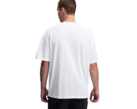 Under Armour Ua M Hw Os Sm Box Ss Erkek Günlük Tişört 1386803-101 Beyaz