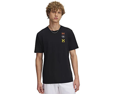 Under Armour Ua M 60/40S Evol Logo Ss Erkek Günlük Tişört 1390165-001 Renkli