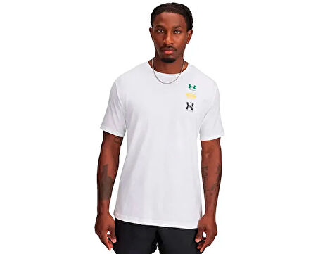 Under Armour Ua M 60/40S Evol Logo Ss Erkek Günlük Tişört 1390165-100 Renkli