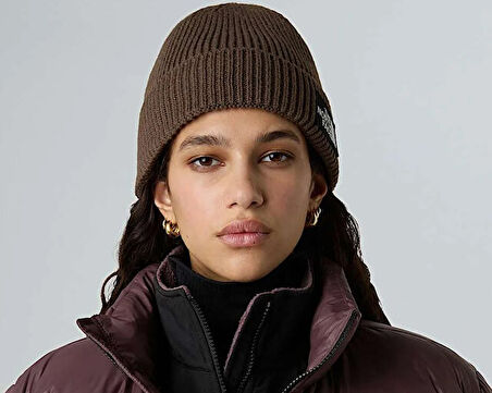 The North Face Tnf Logo Box Cuffed Beanie Bere NF0A8CHE1OI1 Kahverengi