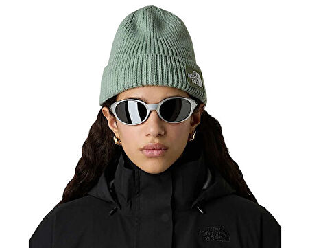 The North Face Tnf Logo Box Cuffed Beanie Bere NF0A8CHED5M1 Yeşil