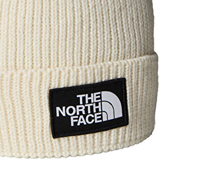 The North Face Tnf Logo Box Pom Beanie Bere NF0A8CHFQLI1 Beyaz