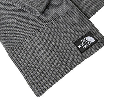 The North Face Tnf Logo Box Scarf Atkı NF0A8CHGDYY1 Gri