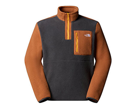 The North Face M Yumiori 1/4 Zip Erkek Outdoor Çeyrek Fermuarlı Polar Ceket NF0A883SEOF1 Gri