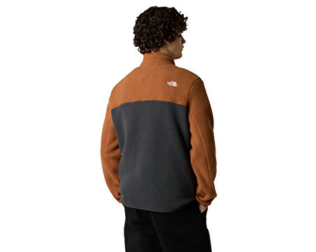 The North Face M Yumiori 1/4 Zip Erkek Outdoor Çeyrek Fermuarlı Polar Ceket NF0A883SEOF1 Gri
