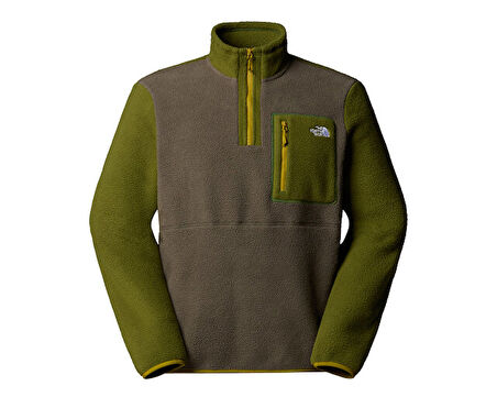 The North Face M Yumiori 1/4 Zip Erkek Outdoor Çeyrek Fermuarlı Polar Ceket NF0A883SEP71 Yeşil