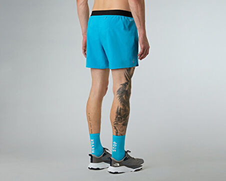 The North Face M Breeze Short 5in Erkek Outdoor Koşu Şort NF0A892ND7R1 Mavi