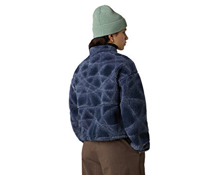 The North Face W Extreme Pile Fz Jacket 2 -Print Kadın Outdoor Polar Ceket NF0A8D5XD3O1 Lacivert