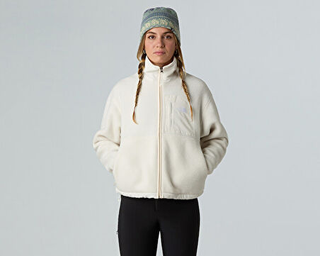 The North Face W Yumiori Off Peak Full Zip Jacket Erkek Outdoor Polar Ceket NF0A8EUZQLI1 Beyaz