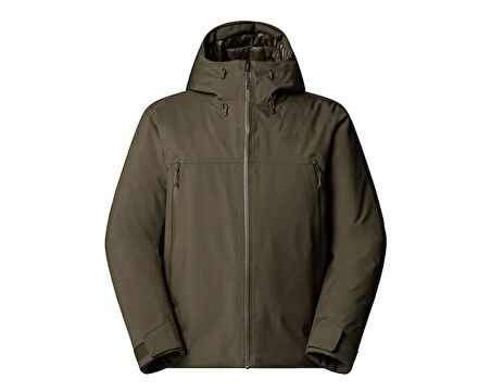 The North Face M Mtn Range Down Hooded Jacket Erkek Outdoor Montu (600 Dolgu Kaz Tüyü) NF0A88WD21L1 Yeşil