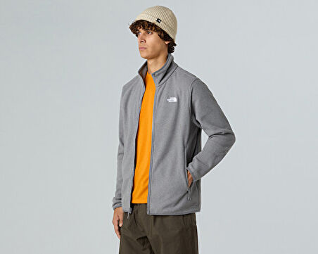 The North Face M Glacier Fleece Jacket Erkek Outdoor Polar Ceket NF0A8D0RCQI1 Gri