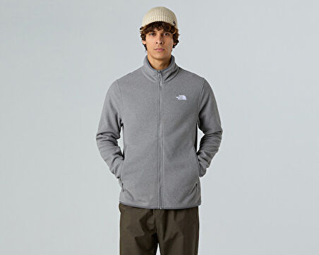 The North Face M Glacier Fleece Jacket Erkek Outdoor Polar Ceket NF0A8D0RCQI1 Gri