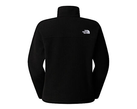 The North Face W Glacier Fleece 1/2 Zip Short Jacket Kadın Outdoor Çeyrek Fermuarlı Polar Üst NF0A8D2CJK31 Siyah