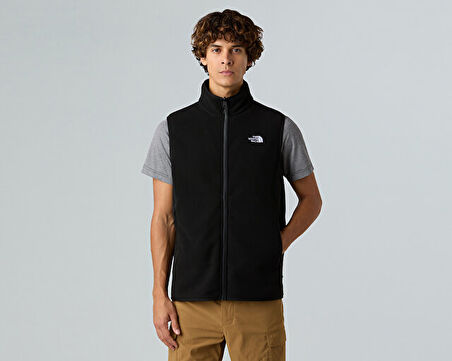 The North Face M Glacier Fleece Vest Erkek Outdoor Polar Yelek NF0A8DQNJK31 Siyah