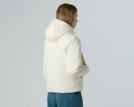 The North Face W Tnf Range Down Hooded Jacket Erkek Outdoor Montu NF0A8DQTQLI1 Beyaz