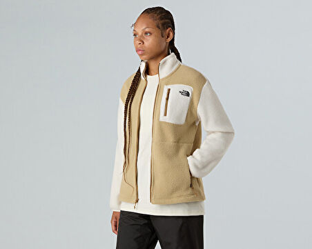 The North Face W Yumiori Full Zip Kadın Outdoor Polar Ceket NF0A8E883CG1 Haki