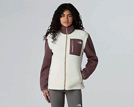 The North Face W Yumiori Full Zip Kadın Outdoor Polar Ceket NF0A8E88EWO1 Beyaz