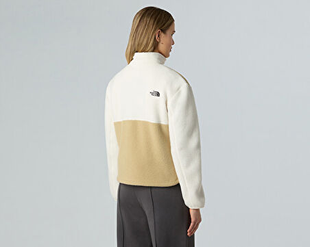 The North Face W Yumiori 1/4 Zip Kadın Outdoor Çeyrek Fermuarlı Polar Üst NF0A8E893CG1 Haki