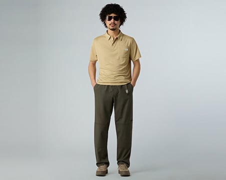 The North Face M NEW TANKEN POLO Erkek Günlük Polo Tişört NF0A8CRULK51 Haki