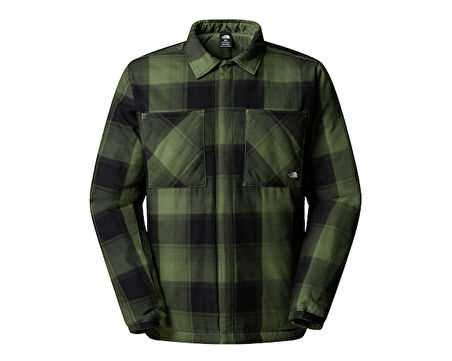 The North Face M Afterburner Insulated Flannel Erkek Outdoor Ceketi (Çift Tafaflı) NF0A82V3EXF1 Yeşil