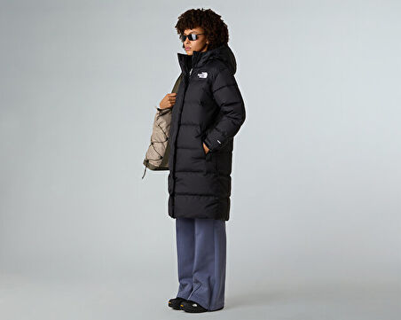 The North Face W Nuptse Parka Kadın Outdoor Montu (700 Dolgu Kaz Tüyü) NF0A832KGOE1 Siyah
