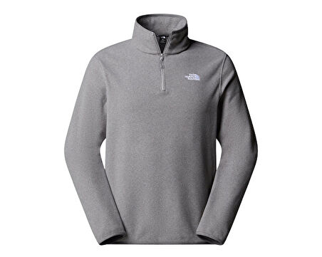 The North Face M Glacier Fleece 1/4 Zip Jacket Kadın Outdoor Parka NF0A8D0QCQI1 Gri