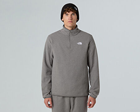 The North Face M Glacier Fleece 1/4 Zip Jacket Kadın Outdoor Parka NF0A8D0QCQI1 Gri