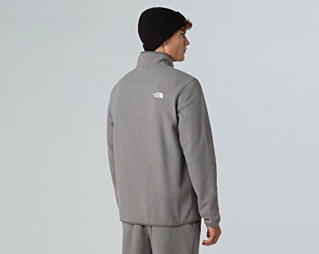 The North Face M Glacier Fleece 1/4 Zip Jacket Kadın Outdoor Parka NF0A8D0QCQI1 Gri