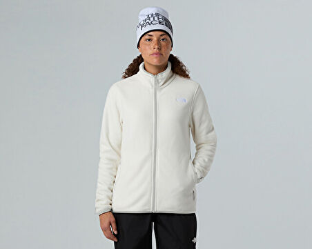 The North Face W Glacier Fleece Jacket Kadın Outdoor Polar Ceket NF0A8D2FQLI1 Beyaz
