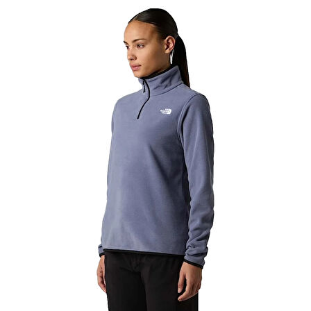 Glacier Fleece 1/4 Zip Kadın Mavi Outdoor Polar NF0A8D2JBTR1
