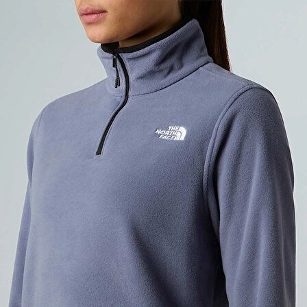 Glacier Fleece 1/4 Zip Kadın Mavi Outdoor Polar NF0A8D2JBTR1